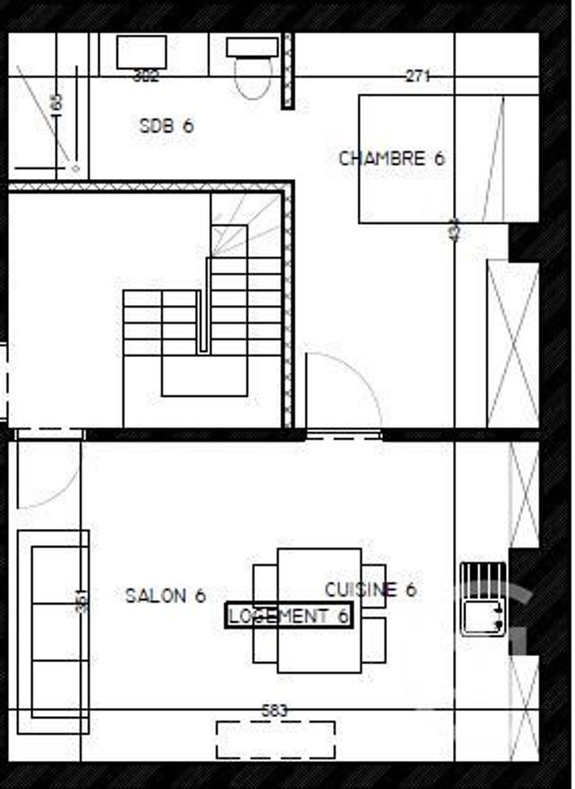 Appartement T2 à vendre - 2 pièces - 38.0 m2 - ROUBAIX - 59 - NORD-PAS-DE-CALAIS - Century 21 Grands Boulevards