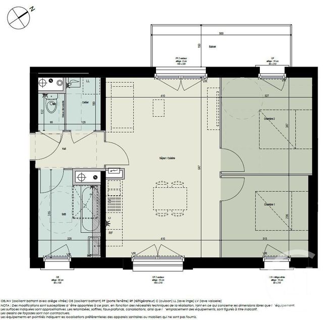 Appartement T3 à vendre - 3 pièces - 60.28 m2 - WASQUEHAL - 59 - NORD-PAS-DE-CALAIS - Century 21 Grands Boulevards