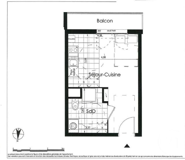 Appartement Studio à vendre - 1 pièce - 22.35 m2 - WASQUEHAL - 59 - NORD-PAS-DE-CALAIS - Century 21 Grands Boulevards